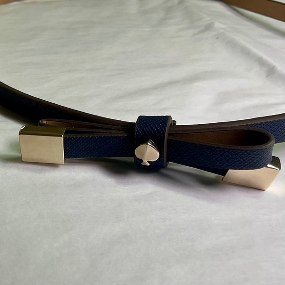 Kate Spade Shoestring Bow Belt - Blazer Blue - NWT - Picture 6 of 14